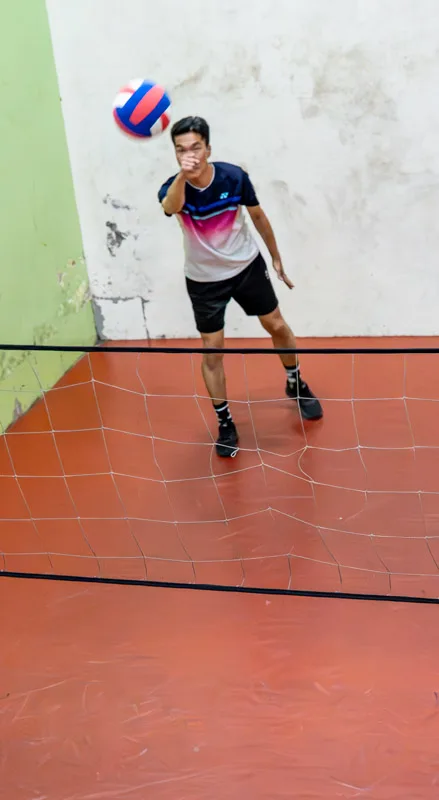 A spike during the wallyball night